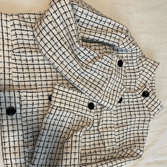 Plaid Tweed Jacket and Shirt - Picture 2 of 4